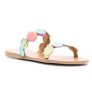 Ancient Greek Sandals St. Tropez Leather Flats Sandals 8